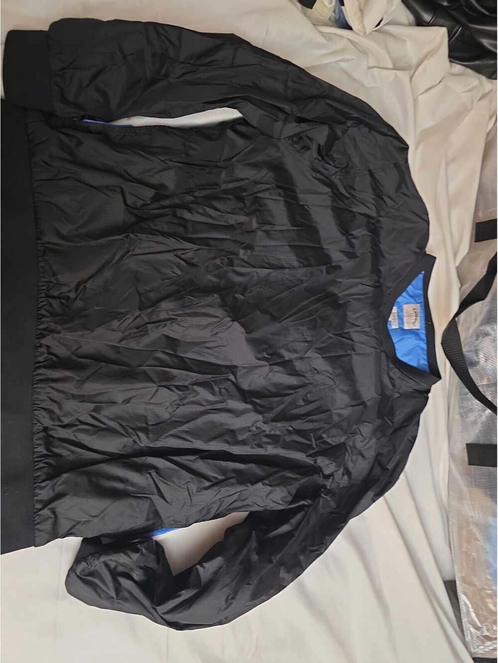 Callaway Golf Men's Black Windbreaker Pullover Jacket Sport Outerwear